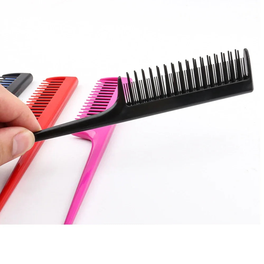 Povei 3-Row Teasing Detangling Hair Comb Brush - Salon Hairdressing Tool