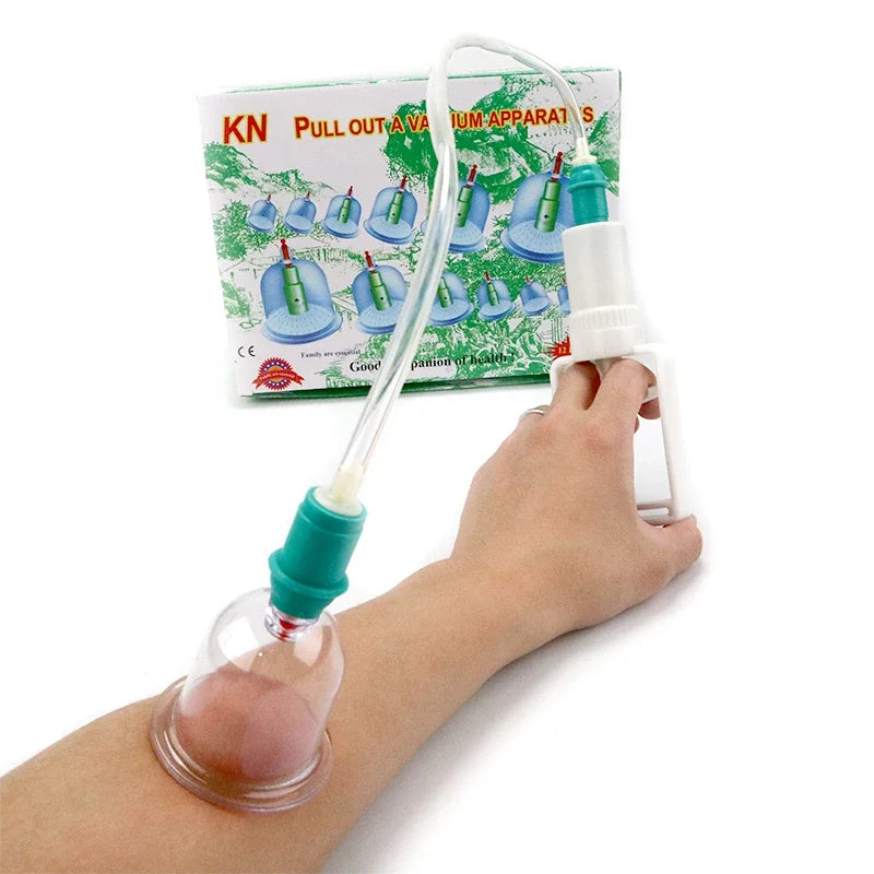 Povei Vacuum Cupping Set for Meridian Therapy and Anti-Cellulite Massage