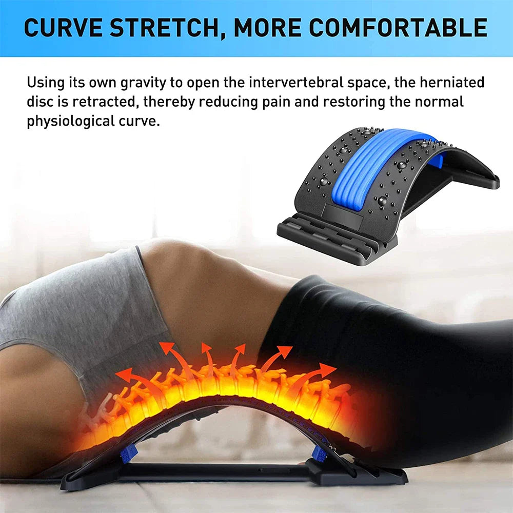 Povei Back Stretcher with Magnet for Back Pain Relief