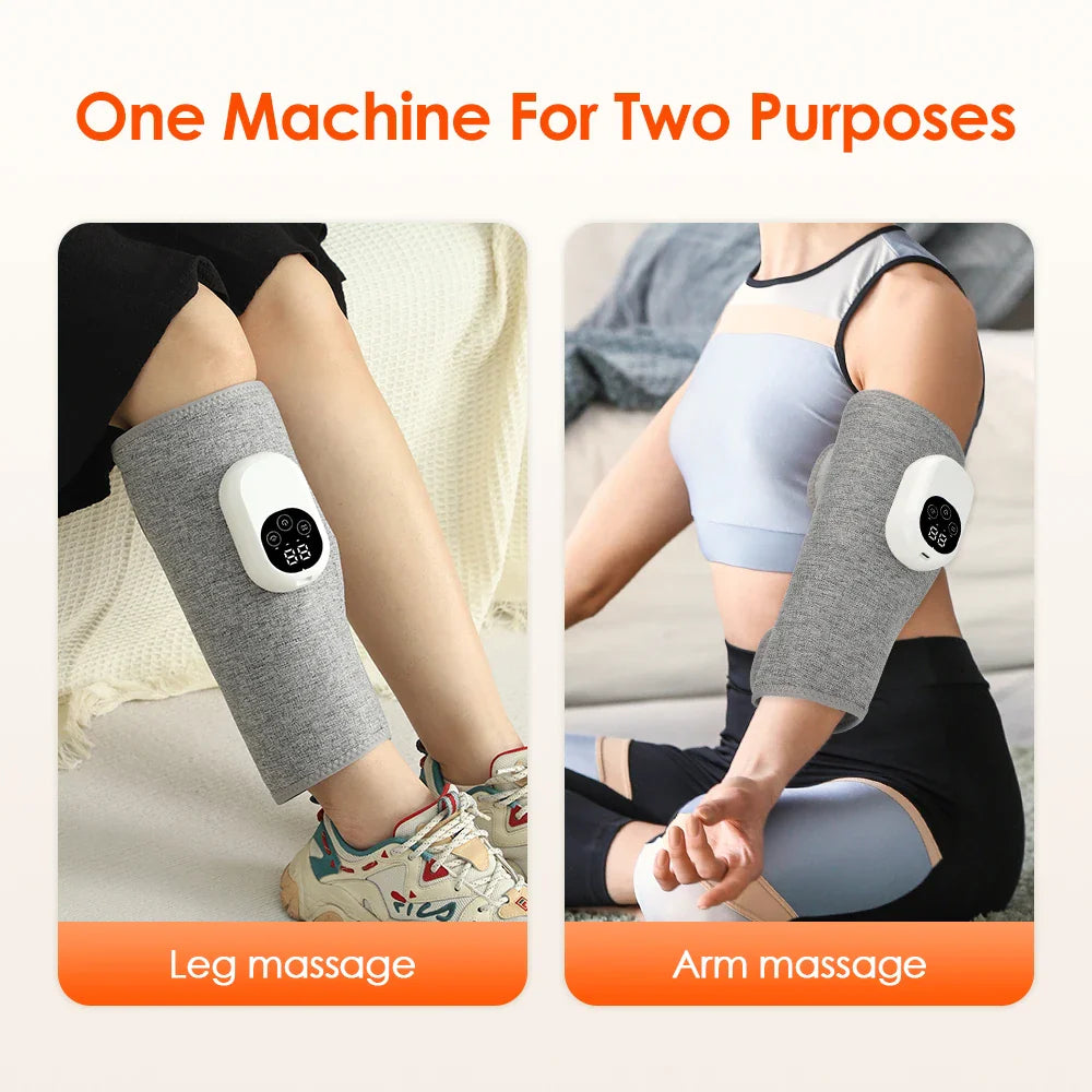 Povei Air Pressure Calf Massager with Leg Heating and 4 Modes Relaxation