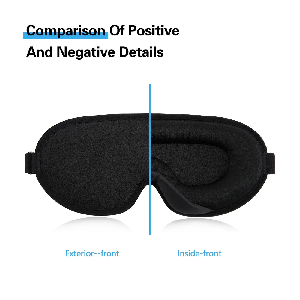 Povei 3D Sleep Mask Eyeshade for Relaxing Sleep and Travel