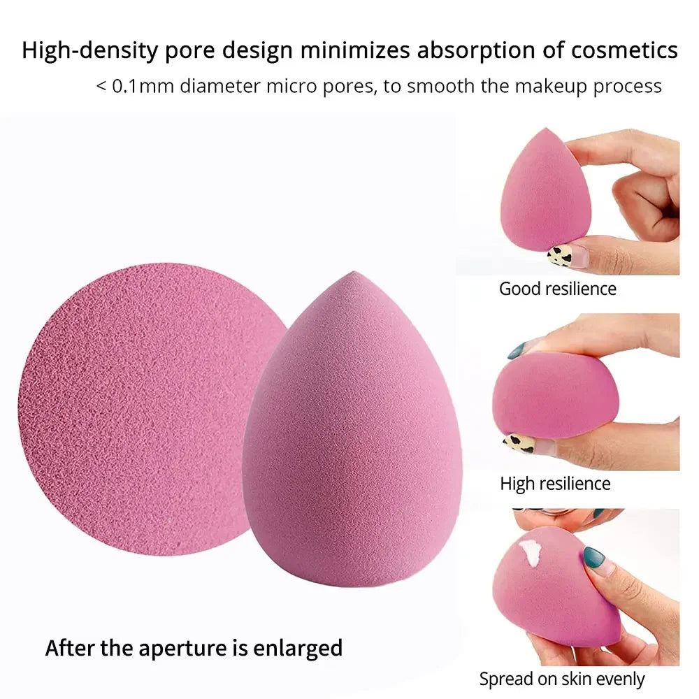 Povei Beauty Egg Makeup Sponges Set | Soft Foundation Cosmetic Puff Kit