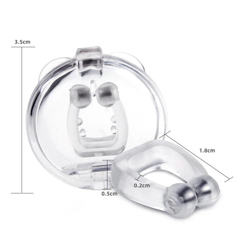 Povei Anti Snoring Magnetic Clip: Easy Breathe Sleeping Aid Clamp