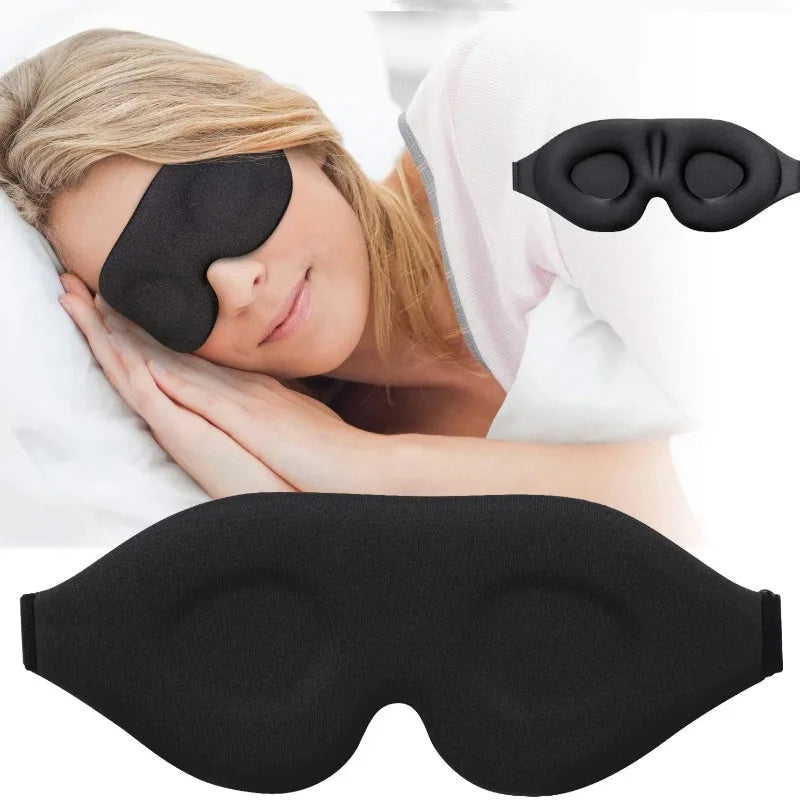 Povei 3D Sleeping Mask 100% Blackout Eye Mask for Men and Women