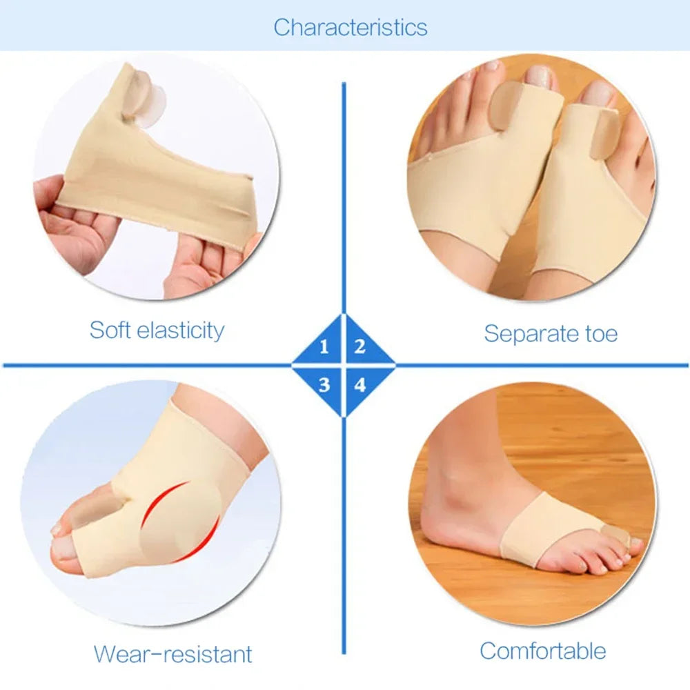 Povei Bunion Corrector & Toe Separator for Hallux Valgus Correction