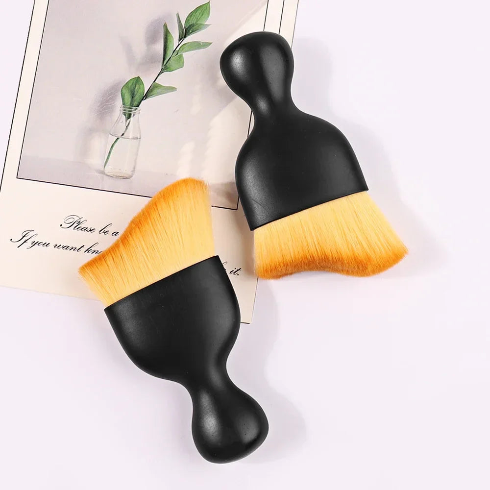 Povei Nail Art Dust Brush - Manicure Makeup Cleaning Tool