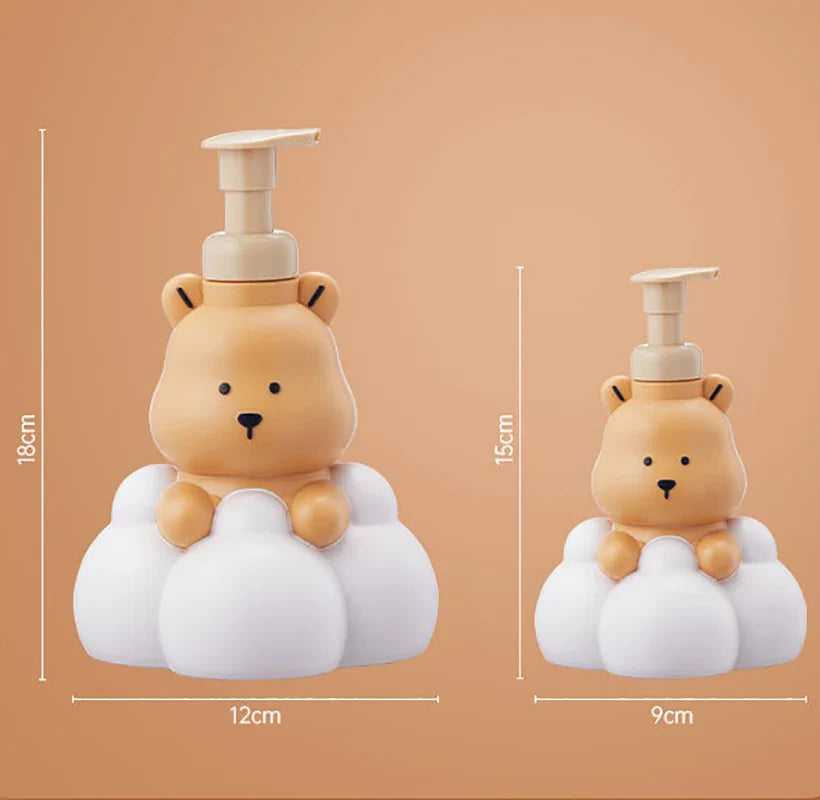 Povei Cartoon Bear Foaming Soap Dispenser Pump Bottle