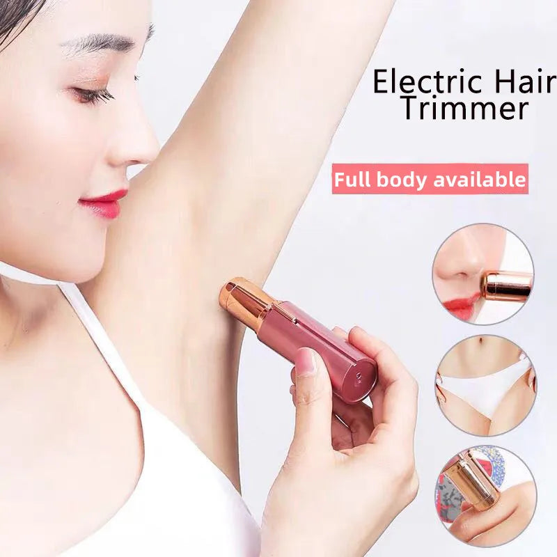 Povei Electric Eyebrow Trimmer Painless Hair Remover Razor