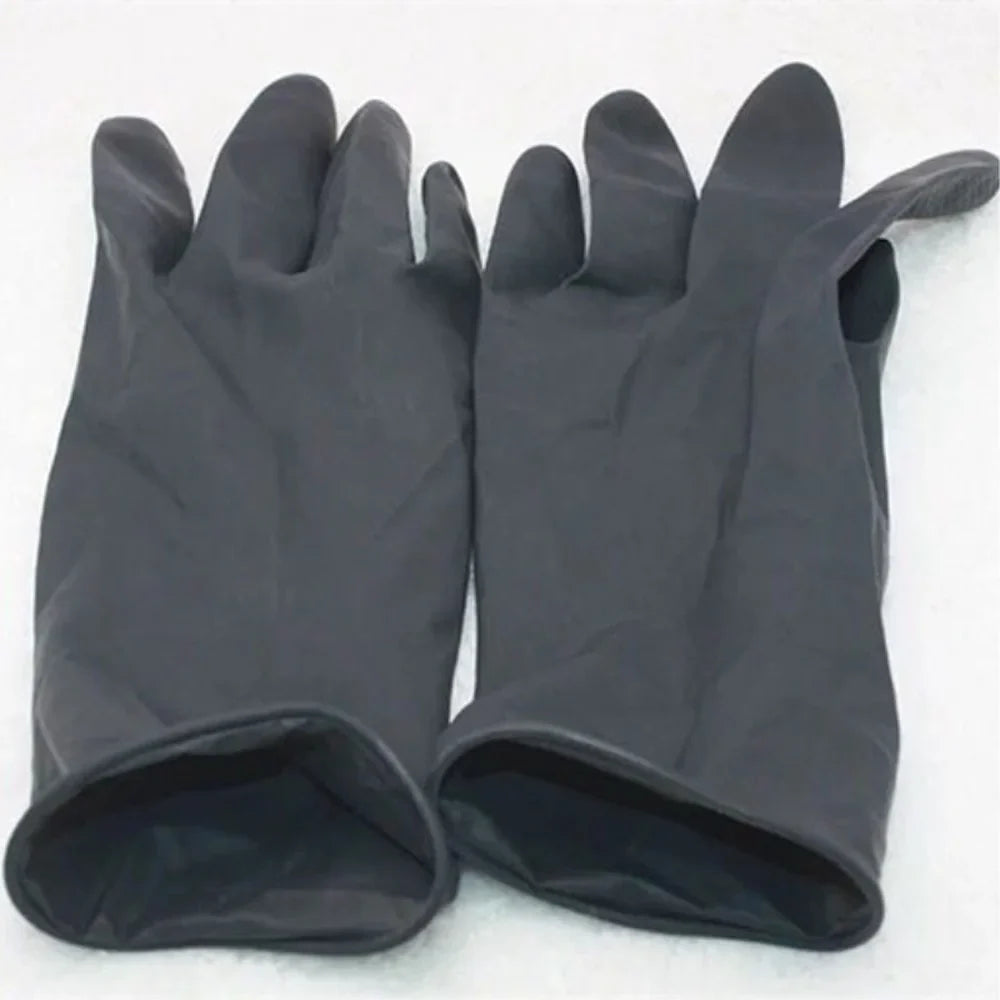 Povei Hair Thicker Rubber Gloves: Durable Anti-Slip Barber Accessory