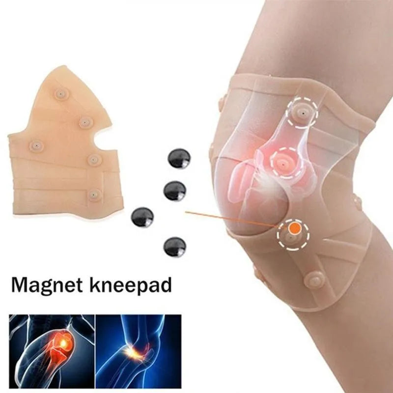 Povei Silicone Magnetic Therapy Knee Pads for Pain Relief and Comfort