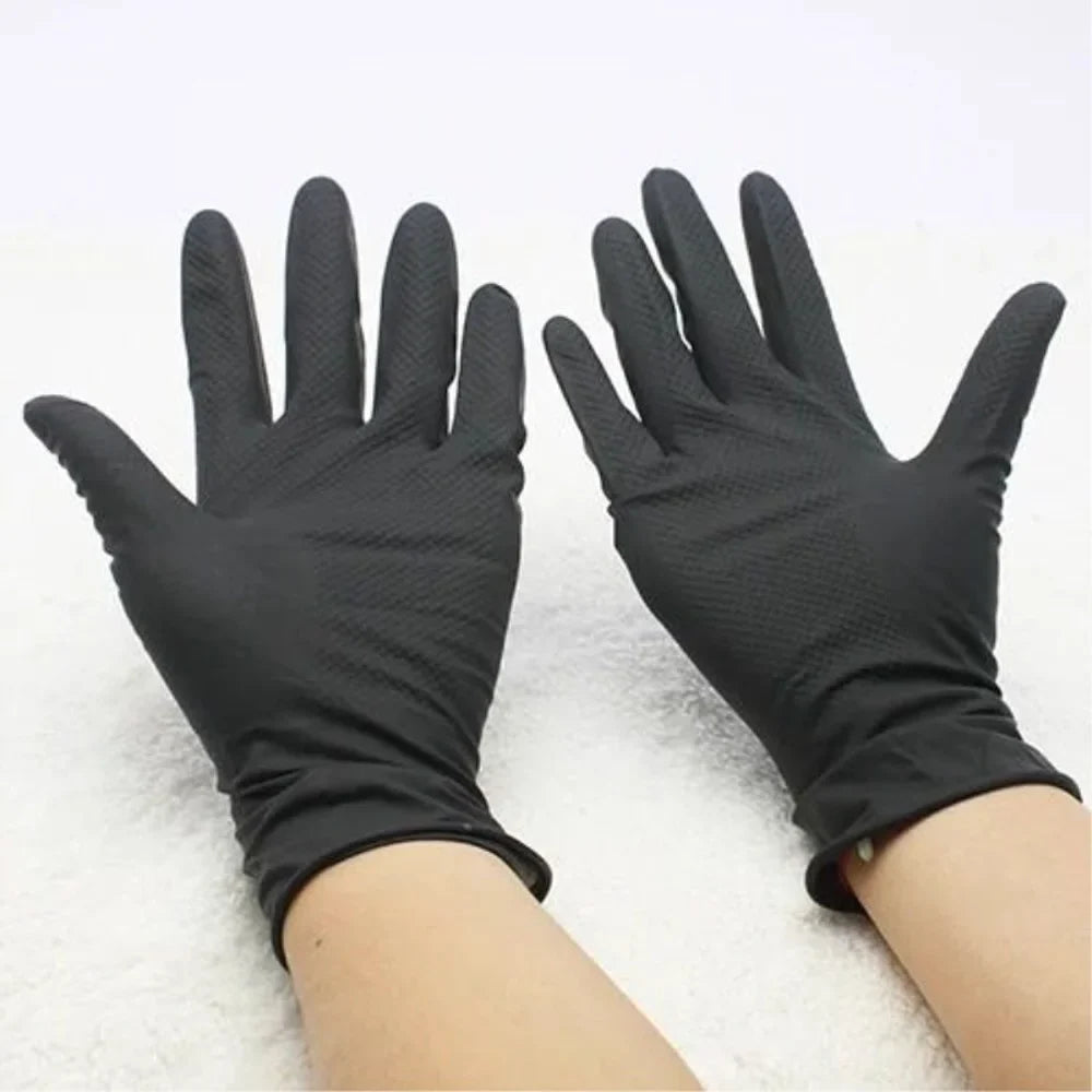 Povei Hair Thicker Rubber Gloves: Durable Anti-Slip Barber Accessory