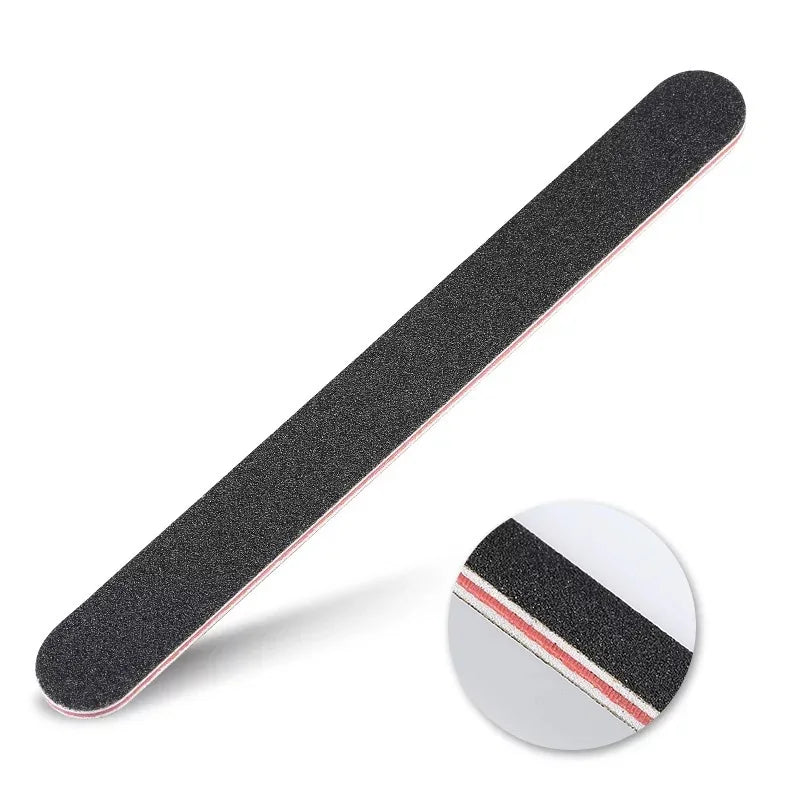 Povei Double Sided Nail File Set for Manicure Sanding Buffing