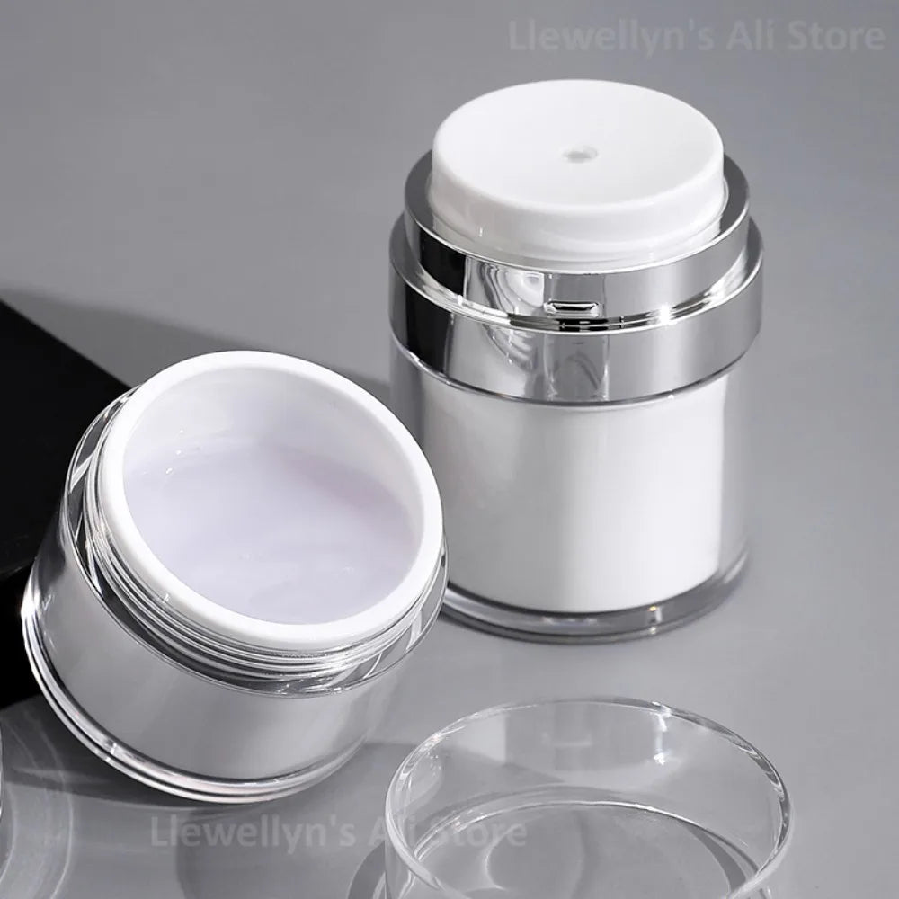 Povei Airless Pump Jar for Dispensing Cream and Moisturizer