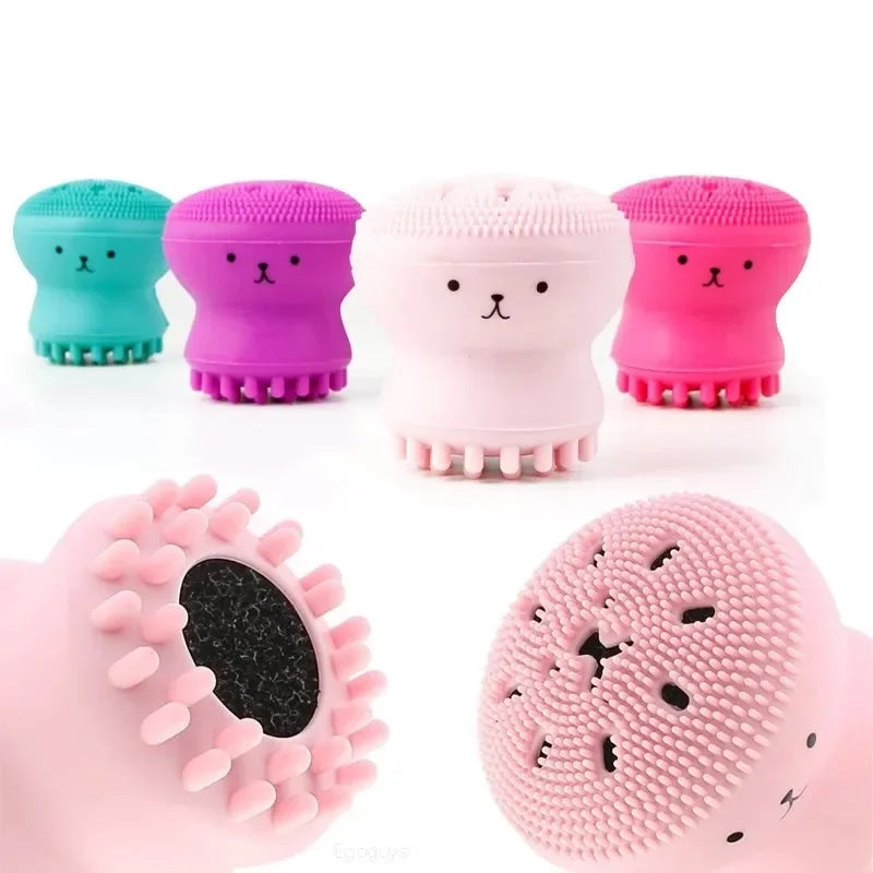 Povei Octopus Silicone Face Cleansing Brush