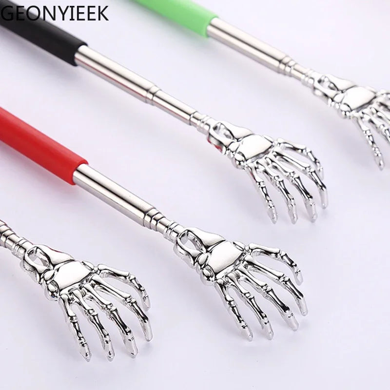 Povei Telescopic Back Scratcher, Extendable Claw Massage Tool for Relaxing & Relieving Itch