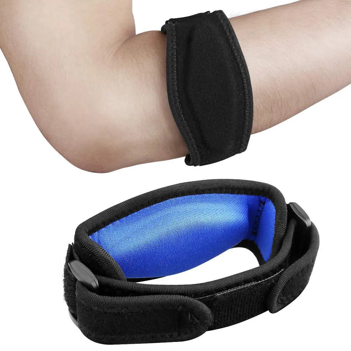 Povei Adjustable Elbow Support Strap for Tennis Golf Basketball Pain Relief