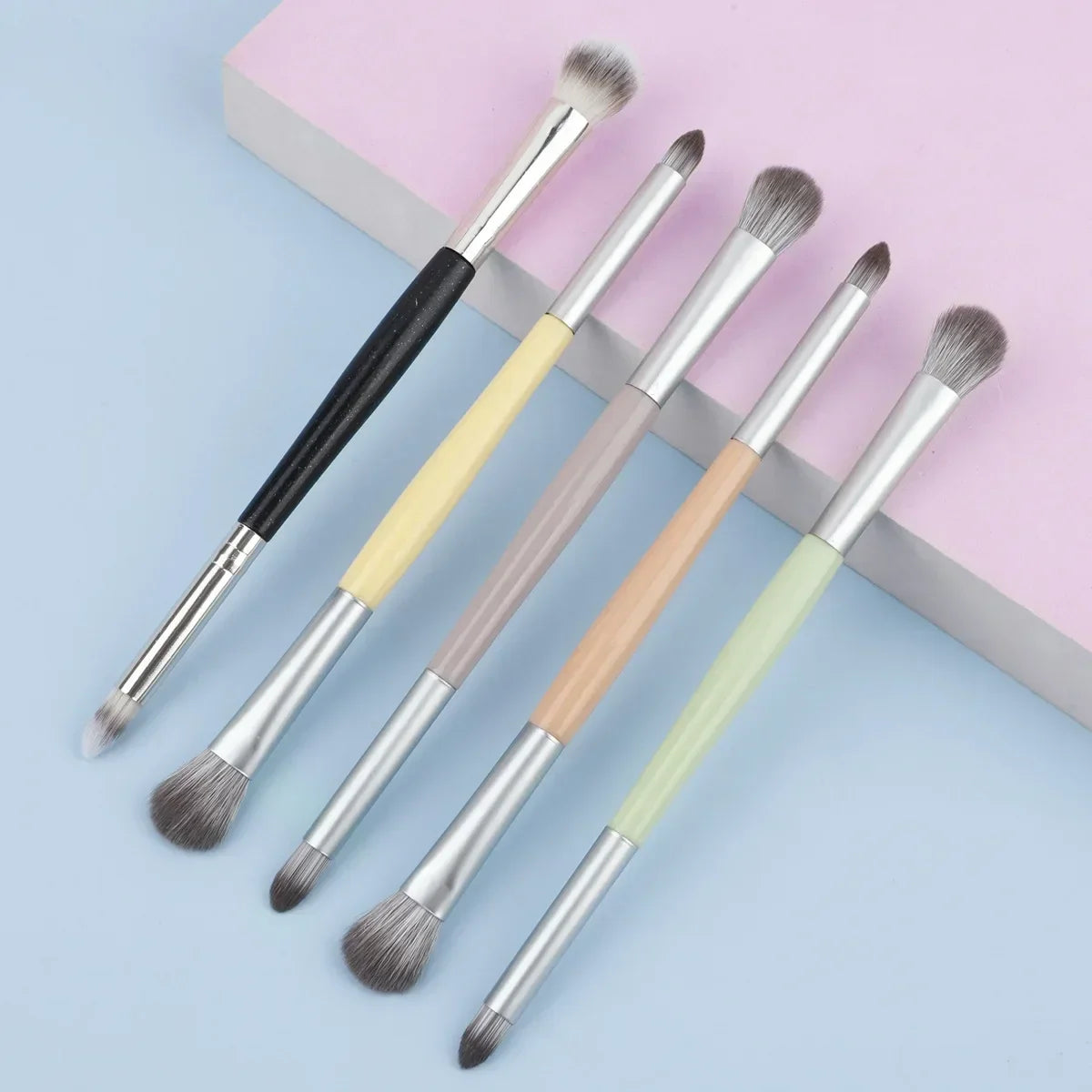 Povei Double-ended Eye Shadow & Detail Brush Set