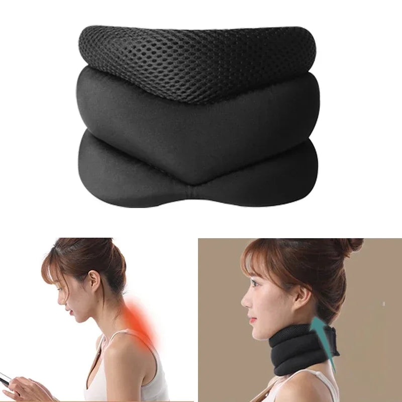 Povei Neck Support Cervical Brace for Cervical Pain Relief and Comfort