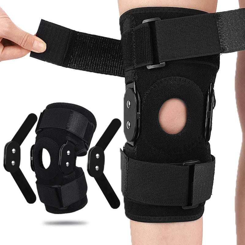 Povei Adjustable Hinged Knee Brace for Meniscus Tear Support & Pain Relief