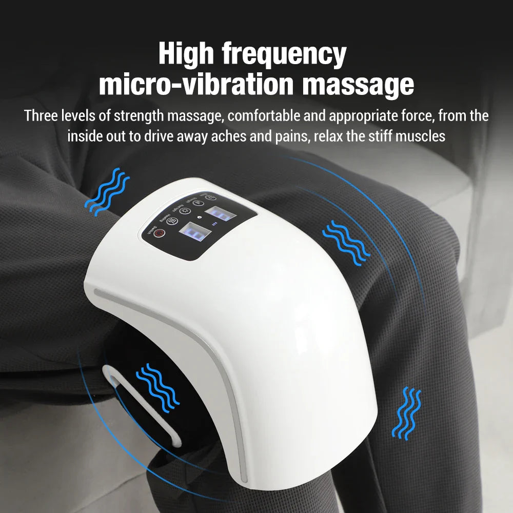 Povei Airbag Vibration Knee Massager with Hot Compress