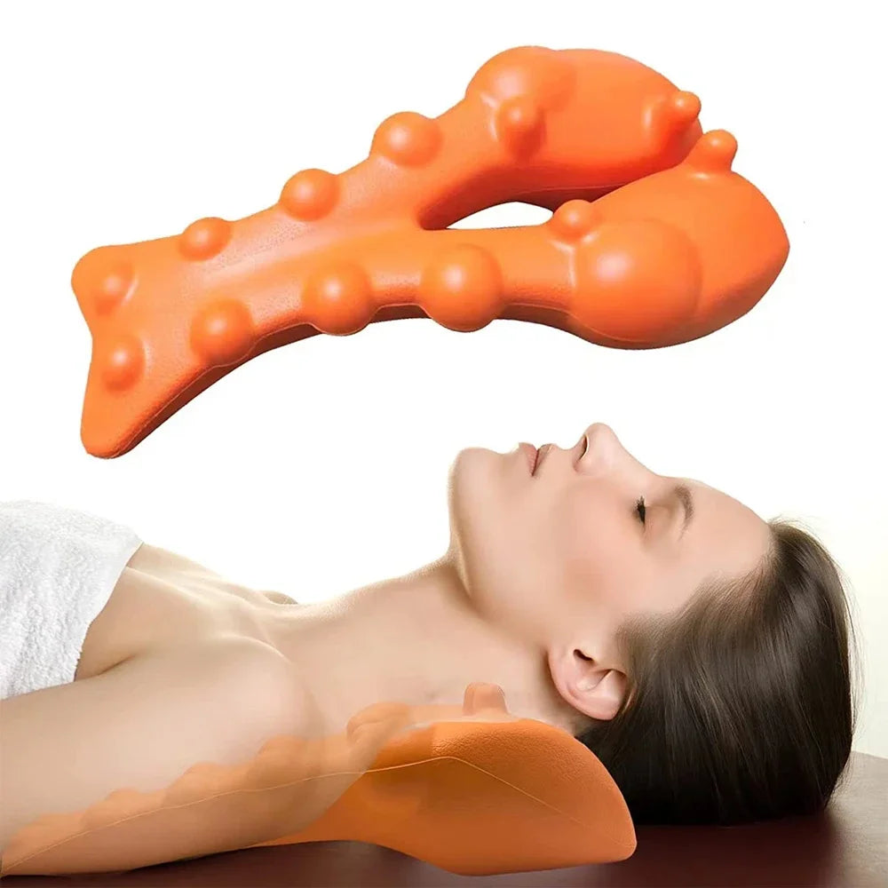 Povei Cervical Chiropractic Pillow for Pain Relief and Relaxation