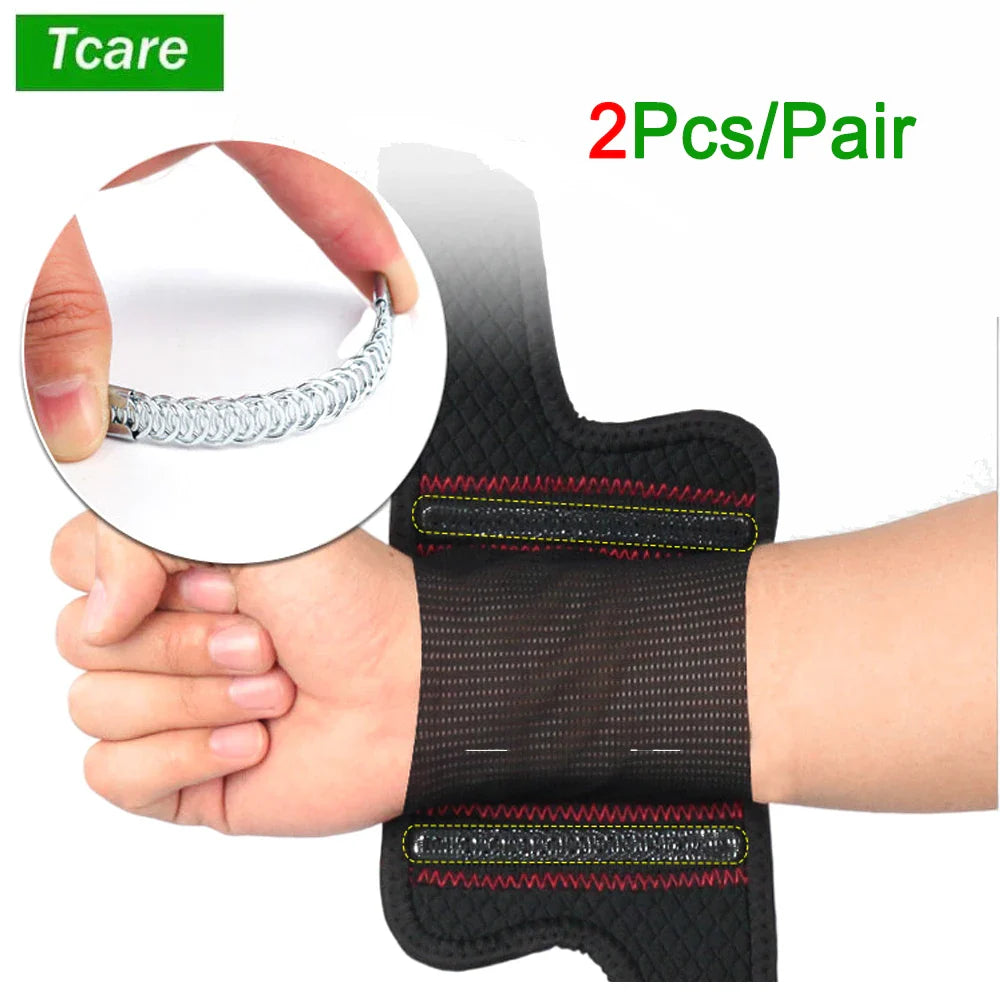 Povei Carpal Tunnel Wrist Brace with Spring Support for Tendonitis Relief