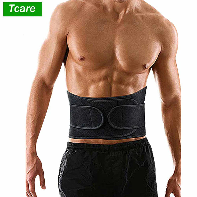 Povei Adjustable Lumbar Support Belt for Gym Workouts & Lower Back Pain Relief