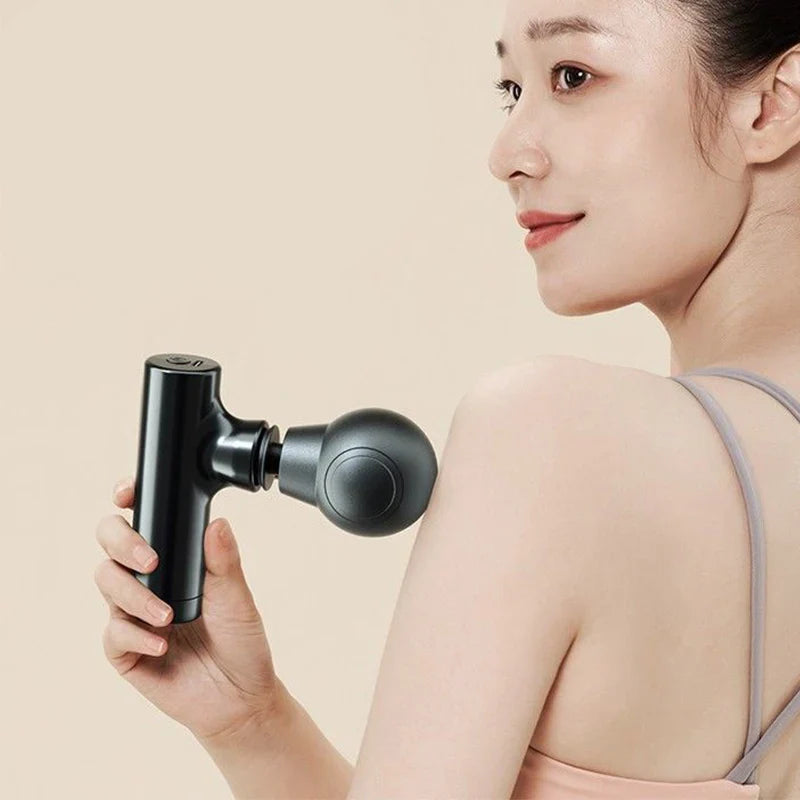 Povei Mini Massager Gun for Neck, Shoulder & Back Muscles - Rechargeable Handheld Device