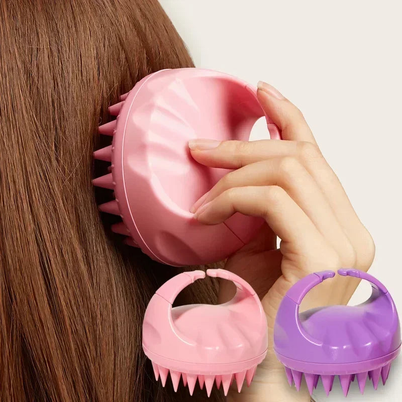 Povei Scalp Scrubber Brush Massager for Clean & Exfoliated Scalp - Hair Washing Tool