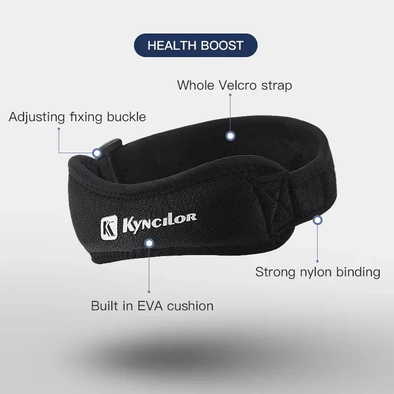 Povei Adjustable Knee Pad Band for Pain Relief and Support in Sports