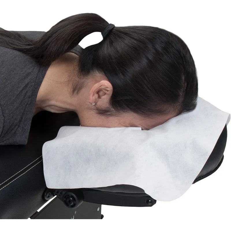 Povei Non-Woven Headrest Pillow Cover for Spa Massage Tables