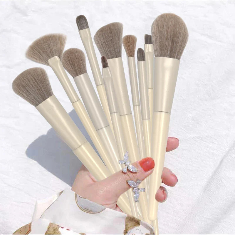 Povei 10pcs Makeup Brushes Set for Flawless Beauty Looks