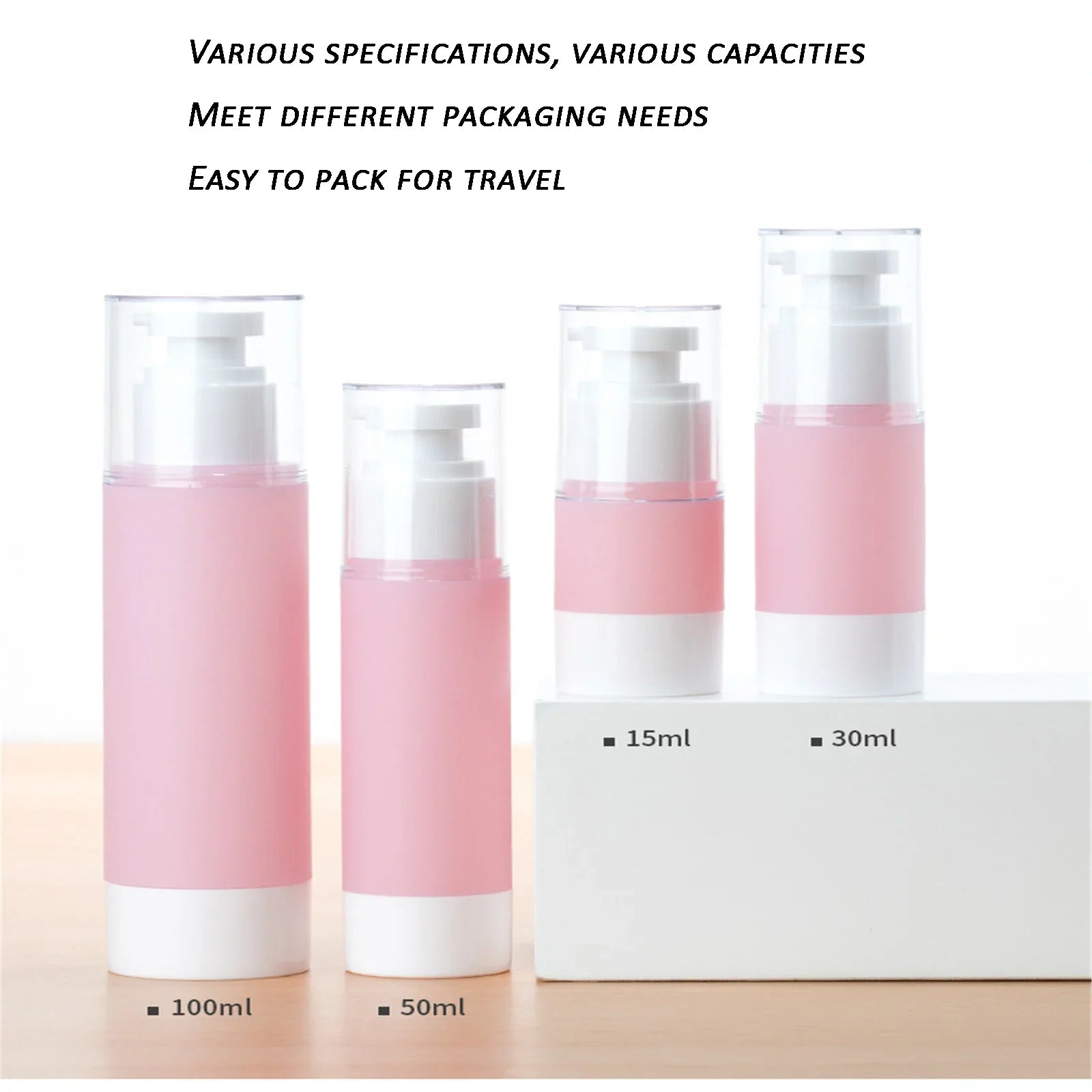 Povei 100ml Refillable Lotion Spray Bottle for Travel & Cosmetics