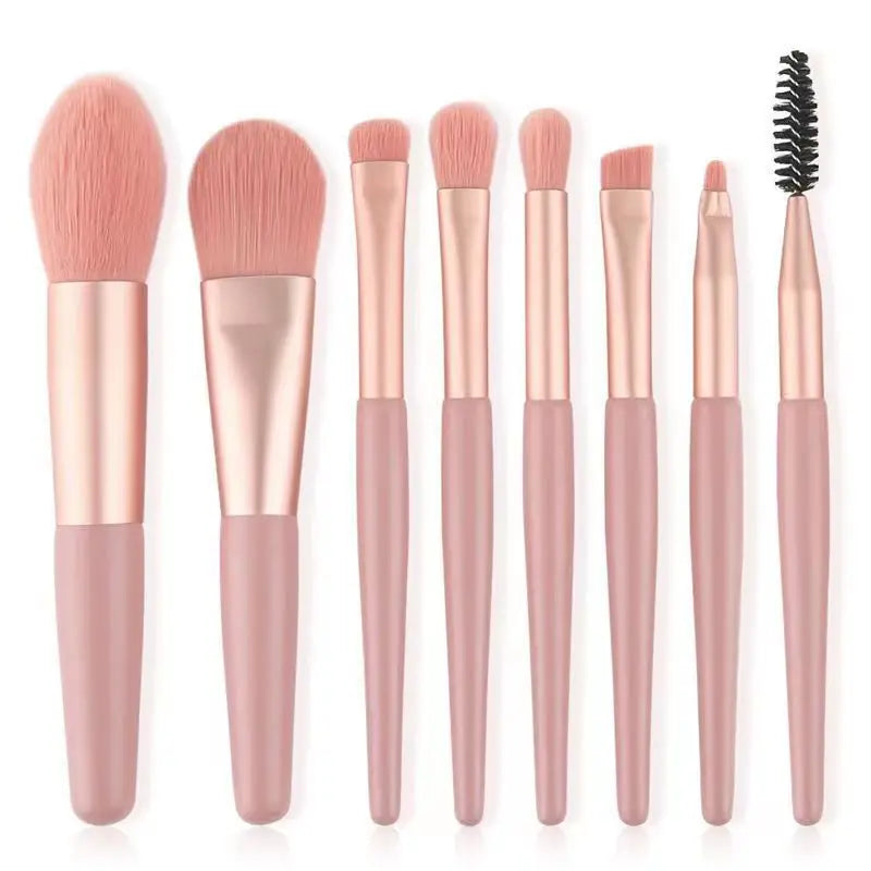 Povei 8Pcs Makeup Brushes Set for Flawless Beauty Looks