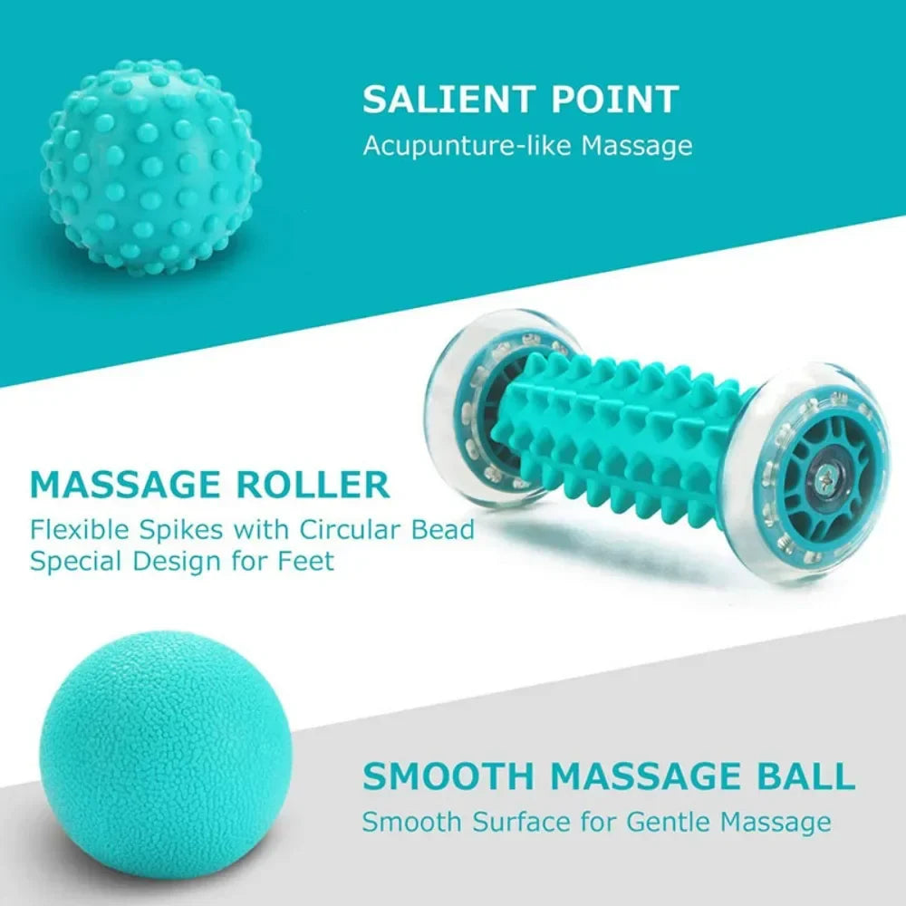 Povei Foot Massager Roller Balls Kit for Deep Tissue Pain Relief