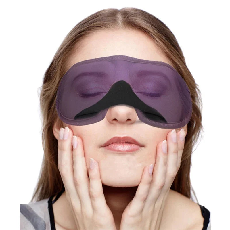 Povei 3D Sleep Mask - Natural Eye Cover Eyeshade for Better Sleep