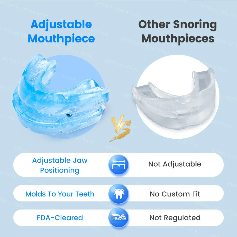 Povei Adjustable Anti Snoring Mouthpiece for Better Sleep