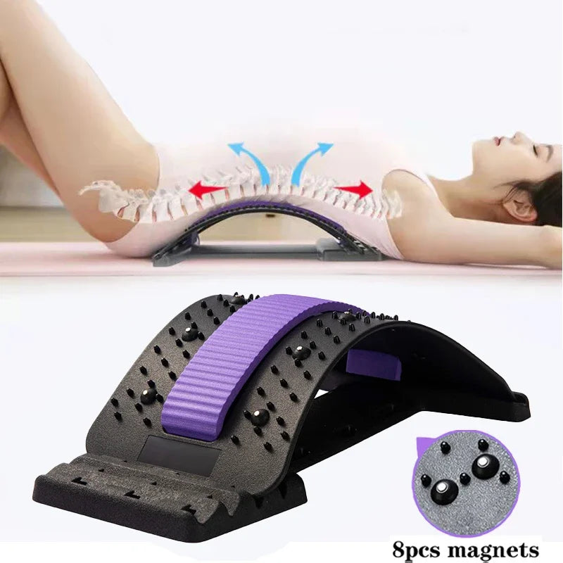 Povei Back Massager Stretcher for Pain Relief and Relaxation