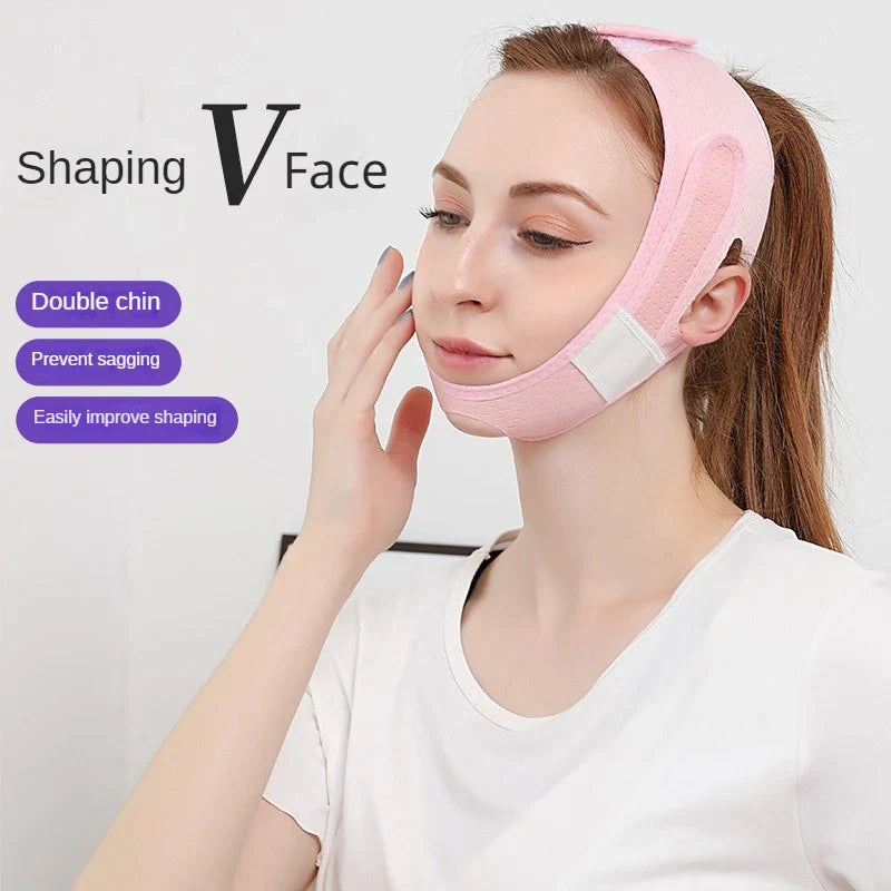 Povei Chin Cheek Lifting Strap V Line Face Shaper Anti Wrinkle Mask Beauty Skin Care