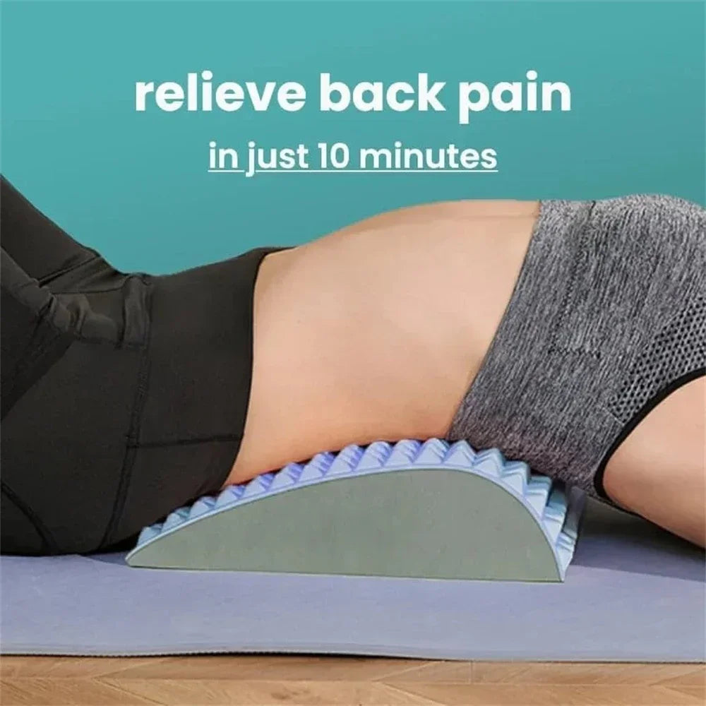 Povei Back Stretcher Pillow for Lumbar Support & Pain Relief