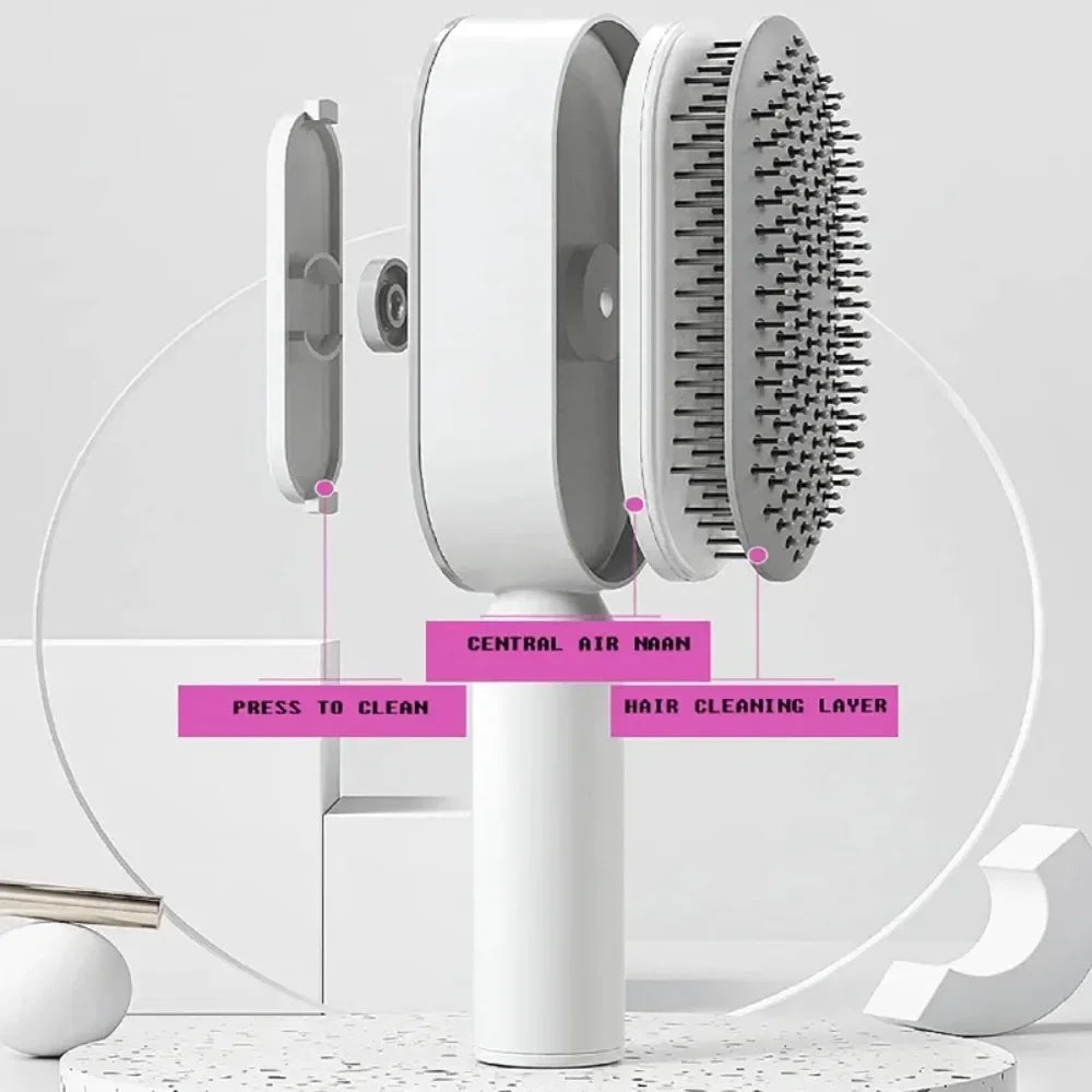 Povei Air Cushion Massage Hair Brush Detangling Styling Tools