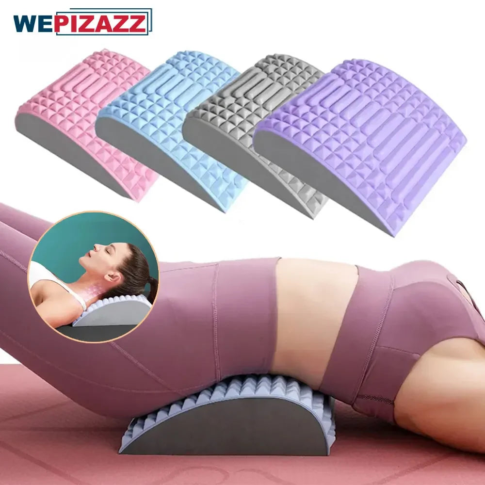 Povei Back Stretcher Pillow for Lumbar Support & Pain Relief