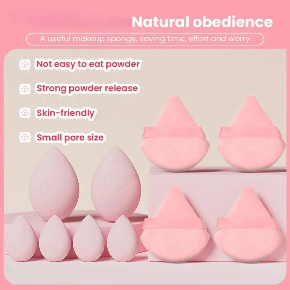 Povei Beauty Egg Makeup Blender Sponge Puff Set for Flawless Application