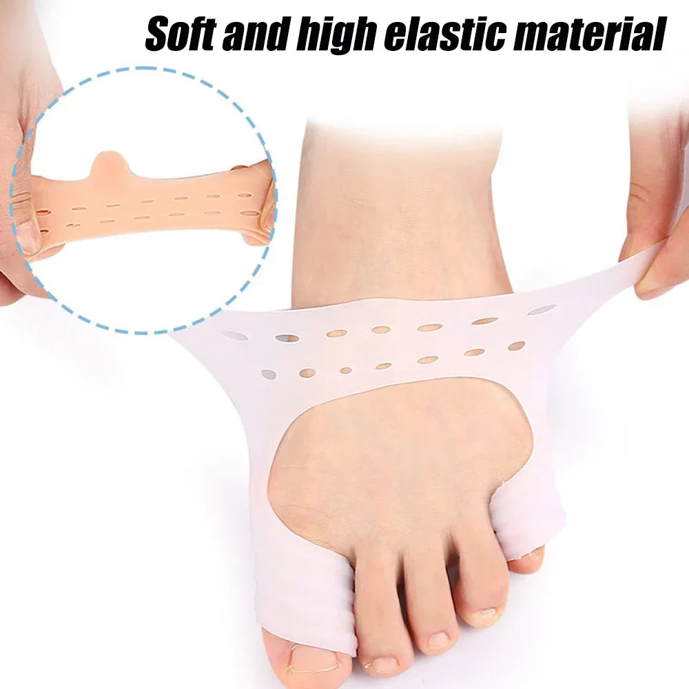 Povei Bunion Corrector & Toe Separator for Hallux Valgus Correction & Hammer Toe Straightener