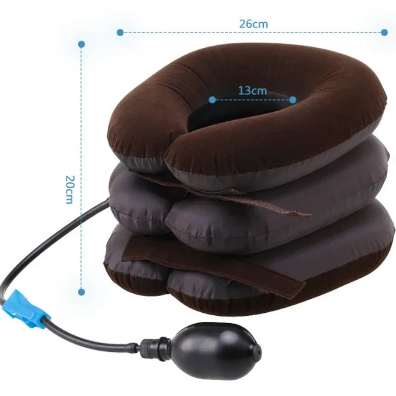 Povei Neck Stretcher Air Pillow Cervical Brace Traction Device