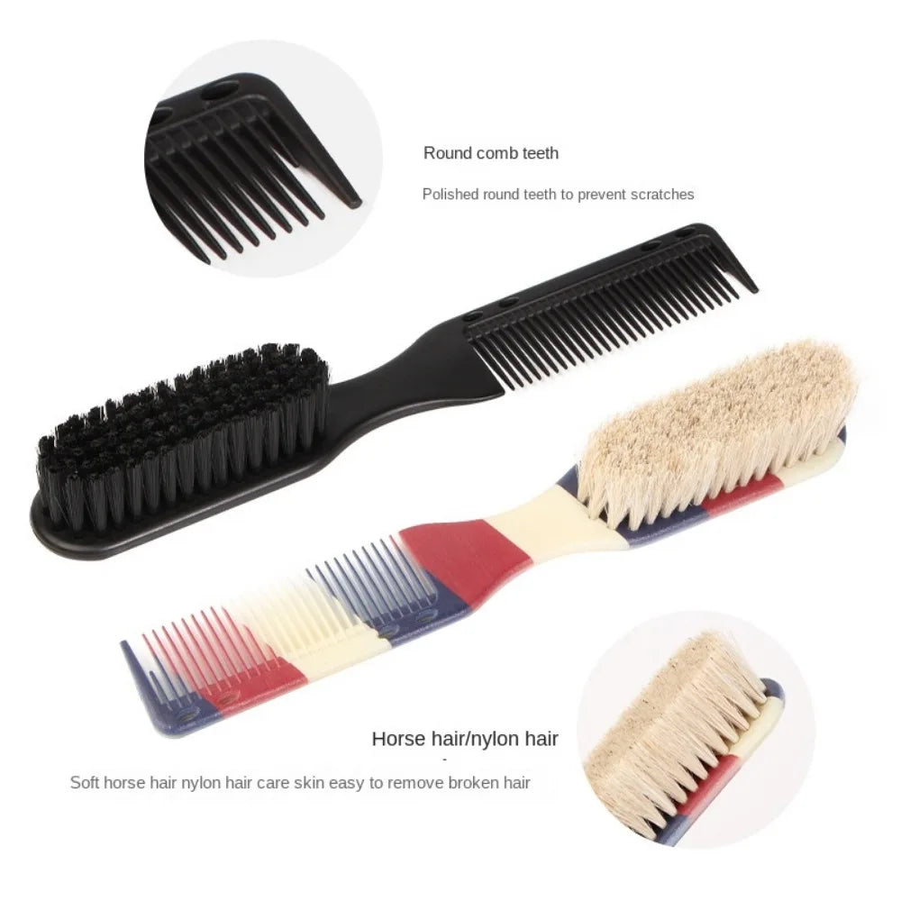 Povei Small Beard Styling Brush for Professional Shaving and Grooming