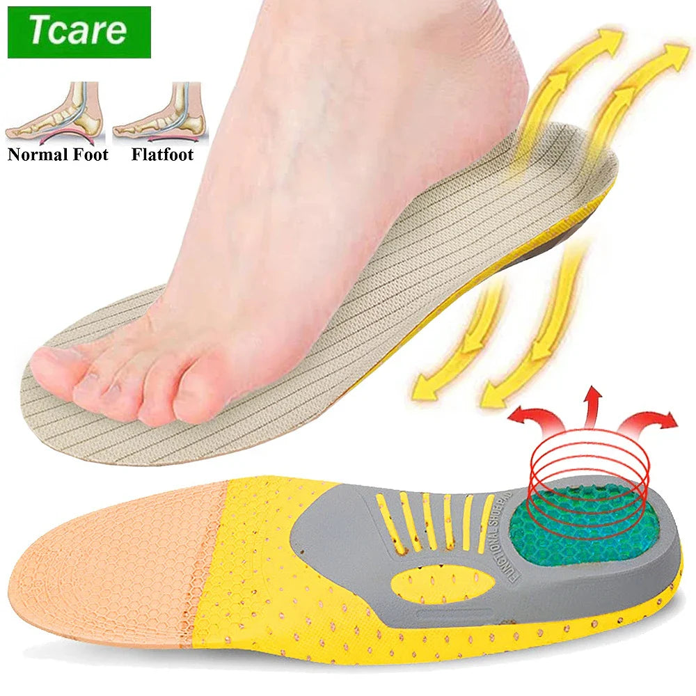 Orthopedic Insoles for Flat Feet by Povei - Plantar Fasciitis Relief