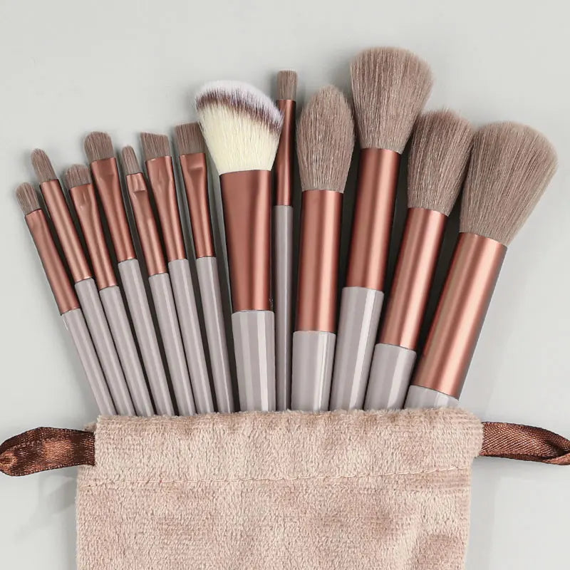 Povei 13Pcs Makeup Brushes Set for Flawless Beauty Looks