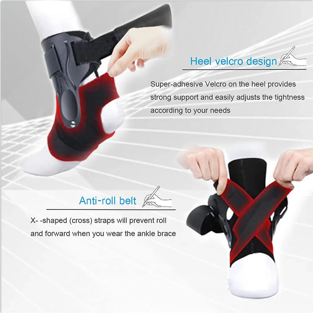 Povei Ankle Support Strap Brace for Sprains & Plantar Fasciitis