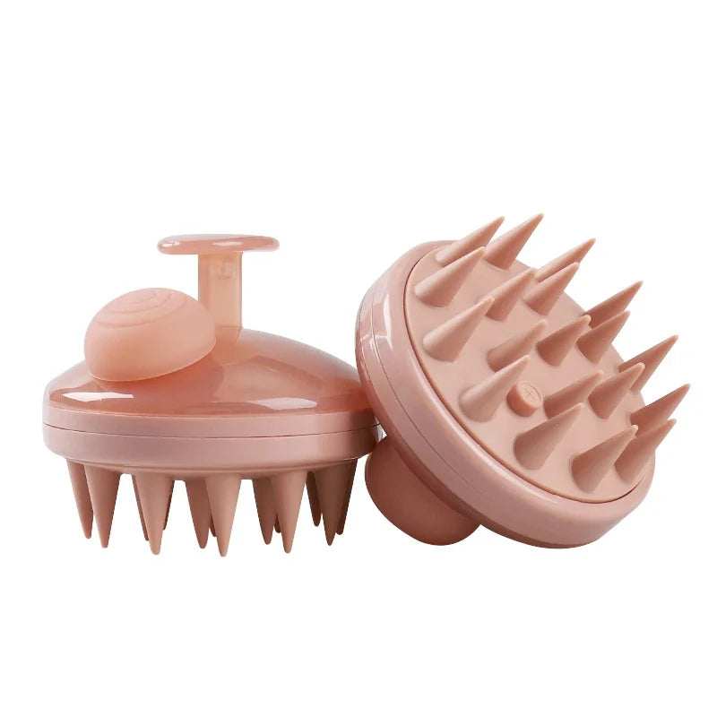 Povei Silicone Scalp Massage Brush Hair Washing Comb Head Massager